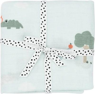 Done by Deer hydrofiele Inbakerdoek Playground - Blauw