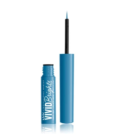 Nyx Professional Makeup - Vivid Brights Liquid Liner - Blue Liquid Eye Liner - Cobalt Crush
