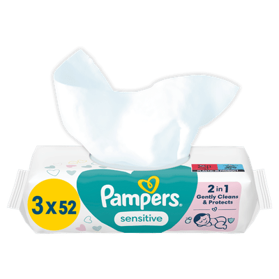 Pampers Sensitive billendoekjes - 156 stuks
