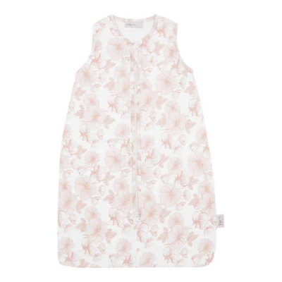 Witlof for kids hydrofiele zomerslaapzak Flower Powder Babyslaapzak Roze 90 cm