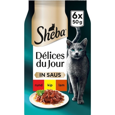 Sheba Délices du jour in saus traiteur Nat kattenvoer 300 g - natvoer katten