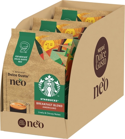 Starbucks by NESCAFÉ Dolce Gusto NEO koffiepads Breakfast Blend - 4x12 pads voor 12 koppen koffie