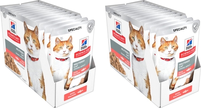 Voordeelpakket: 2 x Hill's Feline Adult Sterilised Fish/Salmon - Vis/Zalm 12x85 g natvoer katten