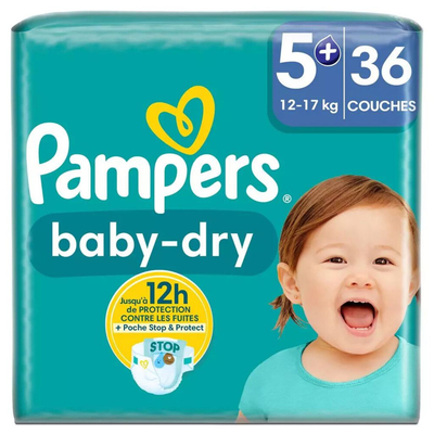 Pampers Baby Dry  luiers maat 5 plus - 72 stuks