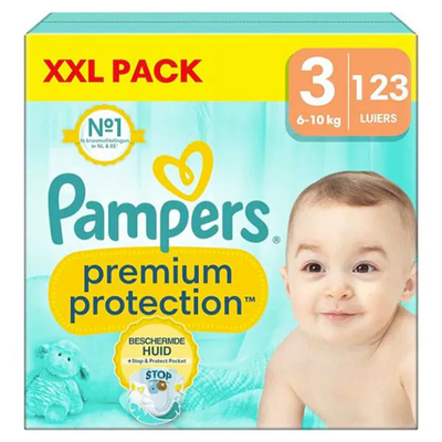 Pampers Premium Protection  luiers maat 3 - 123 stuks