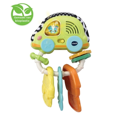 VTech Dierenvriendjes Rammelpret Sleutelbos - Educatief Speelgoed - Cijfers, Kleuren en Muziek - Van 3 tot 24 Maanden