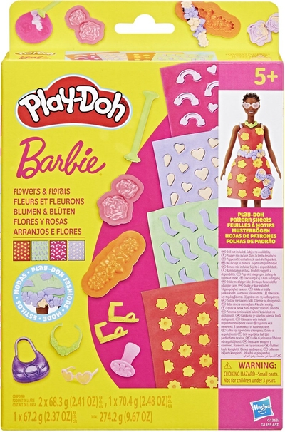 Play-Doh-patronenpakket Barbie Fleurige bloemen, navulset