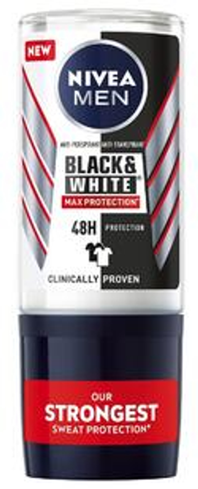 Nivea Men Deodorant Roller Black & White Max Protection 50 ML