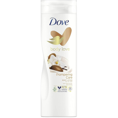 2x Dove Body Love Pampering Care Shea Butter Bodylotion 250ml