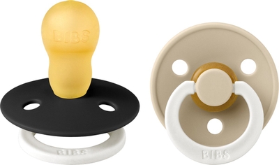 BiBs Glow Fopspeen - 18+ Mnd - Black / Vanilla
