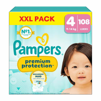 Pampers Premium Protection  luiers maat 4 - 108 stuks