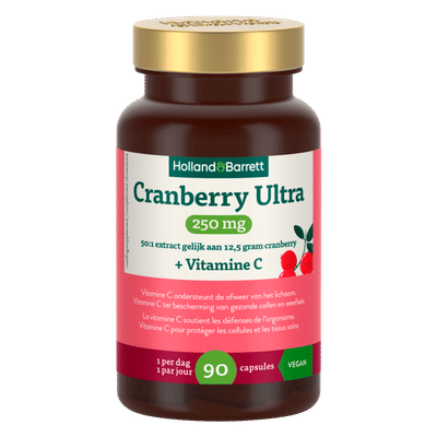 Holland & Barrett Cranberry Ultra 250mg + Vitamine C - 90 capsules