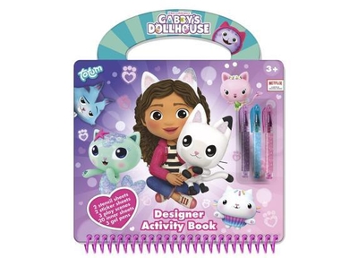 Gabby’s Poppenhuis Totum designer vakantie doeboek - tekenen schrijven stickeren, 25 delig - Gabby’s Dollhouse creatief speelgoed meisjes vanaf 3 jaar