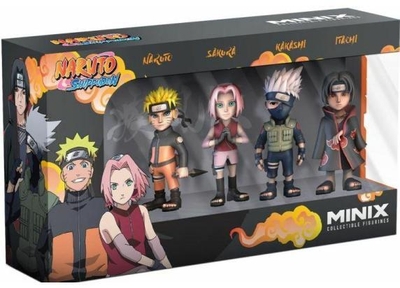 Minix - Anime - Naruto Shippuden - Pack of 4 - Naruto, Kakashi, Itachi, Sakura - Figuur 7cm