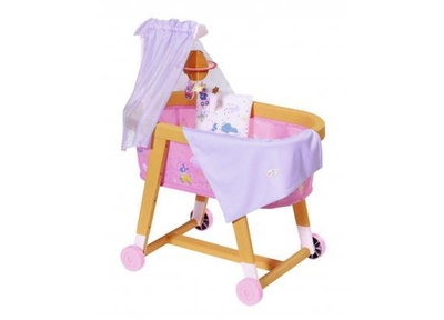 Zapf Creation - BABY born BABY Born Wieg met stoffenhemel en mobieltje