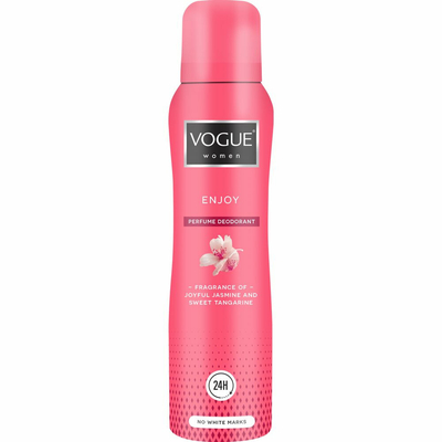 3x Vogue Enjoy Parfum Deodorant 150 ml