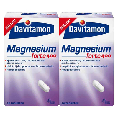 Gratis Verzending: 2x Davitamon Magnesium 400 mg 30 tabletten