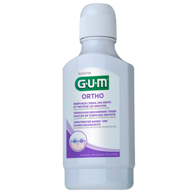 8x GUM Mondspoelmiddel Ortho 300 ml