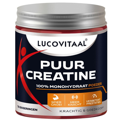 Lucovitaal Creatine Monohydraat Poeder Puur - 2 x 70 scoops