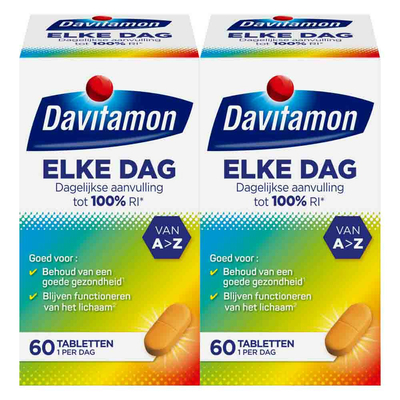 Gratis Verzending: 2x Davitamon Elke Dag 60 tabletten