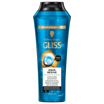 3x Gliss Aqua Revive Shampoo 250 ml