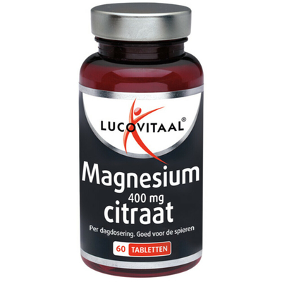 Gratis Verzending: 3x Lucovitaal Magnesium Citraat 400mg 60 tabletten