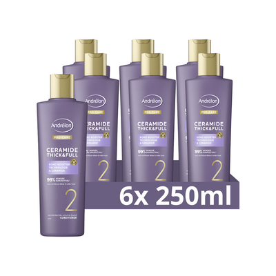 6x Andrélon Pro-Care Conditioner Ceramide Thick&Full 250 ml