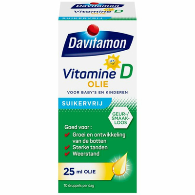 Gratis Verzending: 4x Davitamon Vitamine D Olie 25 ml