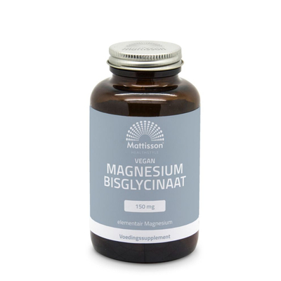 Mattisson Magnesium Bisglycinaat 150mg Vegan - 2 x 120 stuks