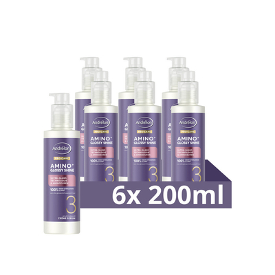 6x Andrélon Pro-Care Haarserum Amino+ Glossy Shine 200 ml