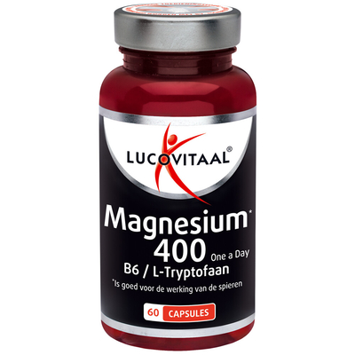 Gratis Verzending: 3x Lucovitaal Magnesium 400 L-Tryptofaan 60 capsules
