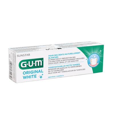 4x GUM Tandpasta Original White 75 ml
