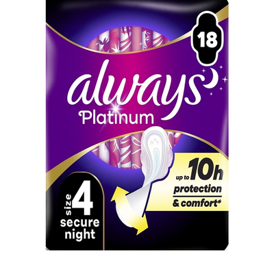 Always Maandverband Platinum Ultra Night 18 stuks