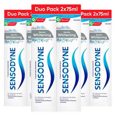 3x Sensodyne Tandpasta Gentle Whitening Duo 2 x 75 ml