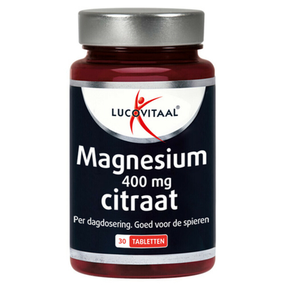 Gratis Verzending: 4x Lucovitaal Magnesium Citraat 400mg 30 tabletten