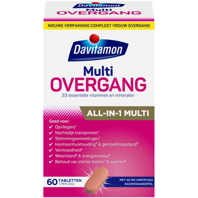 Gratis Verzending: 4x Davitamon Compleet Vrouw Overgang Multivitamine 60 tabletten