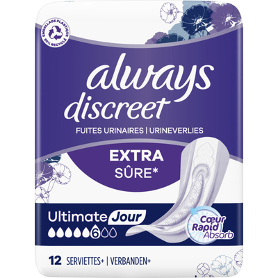 Always Discreet verband voor urineverlies Maandverband 12 stuks