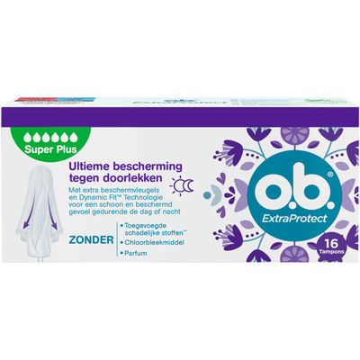 o.b. Extra protect super comfort Tampons 16 stuks