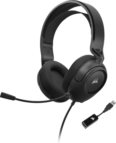 Corsair HS35 Surround V2 - Gaming Headset Bedraad - Multiplatform - USB Type-A / 3.5mm - Zwart