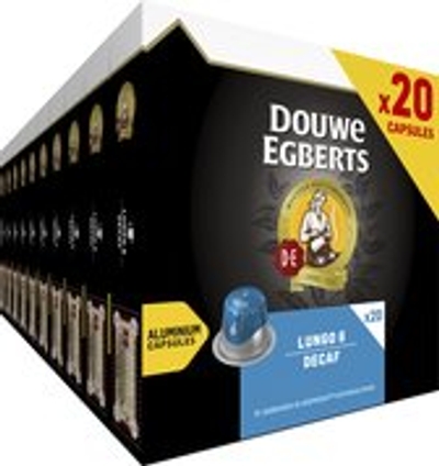 Douwe Egberts Lungo Decaf - Intensiteit 6/12 - 10 x 20 koffiecups
