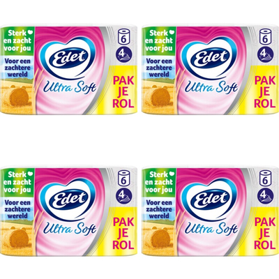 Edet Ultra Soft 5-laags toiletpapier - 4 rollen