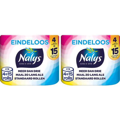 Nalys 2-laags toiletpapier - 2 rollen