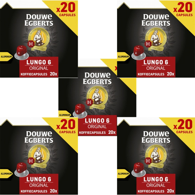 Douwe Egberts original koffiecups 5-pack Nespresso compatible 5 stuks