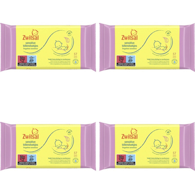 Zwitsal Sensitive billendoekjes - 4 stuks