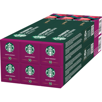 Starbucks Nespresso Caffé Verona 6-pack Nespresso compatible 6 stuks
