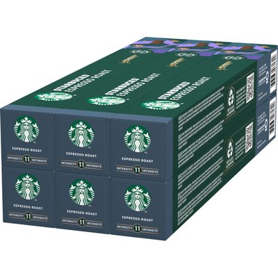 Starbucks Nespresso Espresso Roast 6-pack Nespresso compatible 6 stuks