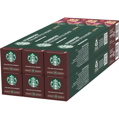 Starbucks Nespresso Medium Italian Roast 6-pack Nespresso compatible 6 stuks