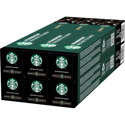 Starbucks Nespresso Ristretto Shot 6-pack Nespresso compatible 6 stuks