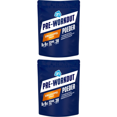 AH Pre-workout poeder sinaasappel 2-pack Pre-workout 2 stuks