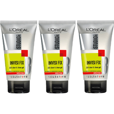 Elvive Invisi Fix gel super strong 3-pack Haarstyling 3 stuks